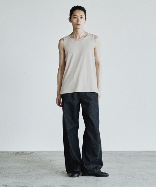 WYM LIDNM(ウィム バイ リドム)の「CLEAN RANDOM RIB TANK TOP(タンクトップ・メンズ・ブラック系/チャコール/オフホワイト/グレー系・S/XL/L/M)」の14枚目の写真
