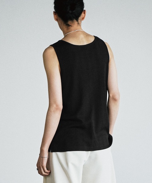 WYM LIDNM(ウィム バイ リドム)の「CLEAN RANDOM RIB TANK TOP(タンクトップ・メンズ・ブラック系/チャコール/オフホワイト/グレー系・S/XL/L/M)」の19枚目の写真