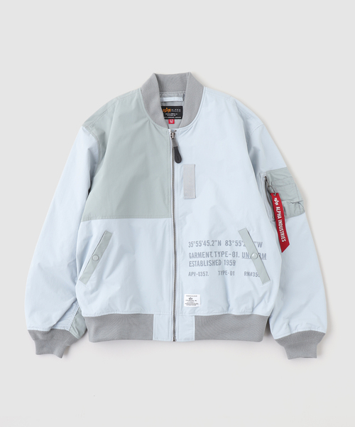 Alpha Industries（アルファインダストリーズ）の「ALPHA INDUSTRIES / アルファ インダストリーズ L-2B RELAXED PATCHWORK F（ミリタリージャケット・メンズ・チャコールグレー/ブラック・X-LARGE/LARGE/MEDIUM）」の2枚目の写真