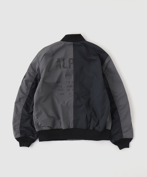 Alpha Industries（アルファインダストリーズ）の「ALPHA INDUSTRIES / アルファ インダストリーズ L-2B RELAXED PATCHWORK F（ミリタリージャケット・メンズ・チャコールグレー/ブラック・X-LARGE/LARGE/MEDIUM）」の3枚目の写真