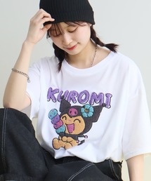 【Sanrio/サンリオ】日焼けシリーズ サガラ刺繍 クルーネック半袖Tシャツ