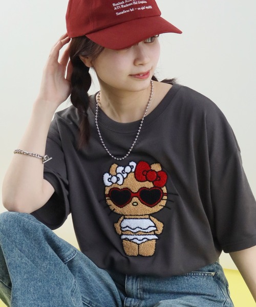 セール】【Sanrio/サンリオ】日焼けシリーズ サガラ刺繍 クルーネック