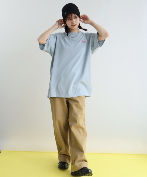 sanrio(サンリオ)の「【Sanrio/サンリオ】日焼けシリーズ サガラ刺繍 クルーネック半袖Tシャツ(Tシャツ/カットソー・レディース・サックスブルー/杢グレー/スミクロ/オフホワイト・M/L)」の14枚目の写真