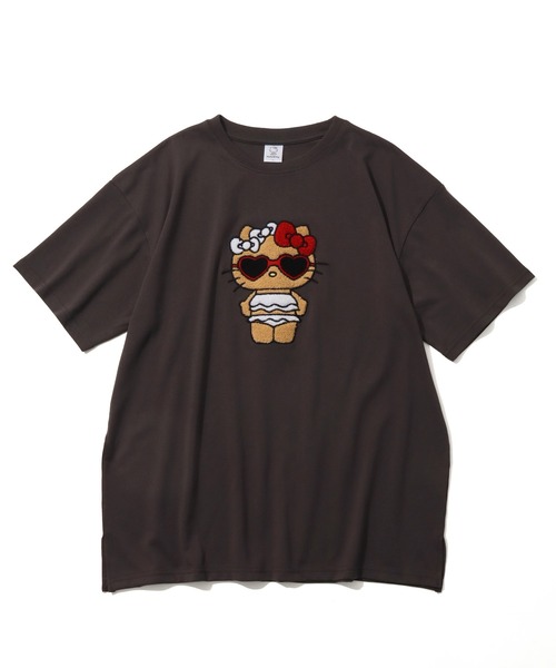 sanrio(サンリオ)の「【Sanrio/サンリオ】日焼けシリーズ サガラ刺繍 クルーネック半袖Tシャツ(Tシャツ/カットソー・レディース・サックスブルー/杢グレー/スミクロ/オフホワイト・M/L)」の18枚目の写真