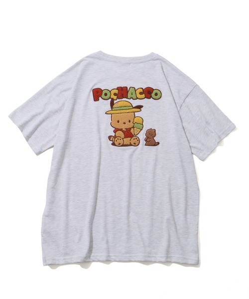 sanrio(サンリオ)の「【Sanrio/サンリオ】日焼けシリーズ サガラ刺繍 クルーネック半袖Tシャツ(Tシャツ/カットソー・レディース・サックスブルー/杢グレー/スミクロ/オフホワイト・M/L)」の21枚目の写真