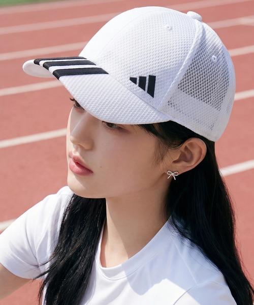 adidas/アディダス】メッシュ スリーラインロゴキャップ（キャップ