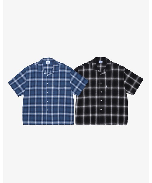 KEBOZ（ケボズ）の「OMBRE CHECK S/S SHIRT（シャツ/ブラウス・メンズ・ブルー/ブラック・S/M/L/XL）」の8枚目の写真