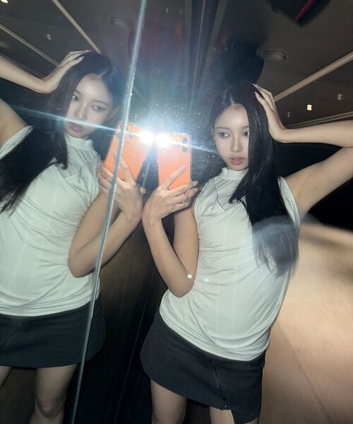 FLAREUP(フレアアップ)の「Draped Sleeveless Top (FL-135_Cloud White)(Tシャツ/カットソー・レディース・ホワイト・OS)」の11枚目の写真