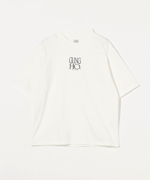 A DAY IN THE LIFE UNITED ARROWS(アデイインザライフユナイテッドアローズ)の「<GUNG-HO> クルーネック プリントTシャツ(Tシャツ/カットソー・メンズ・ブラック/ホワイト・L/M)」の1枚目の写真