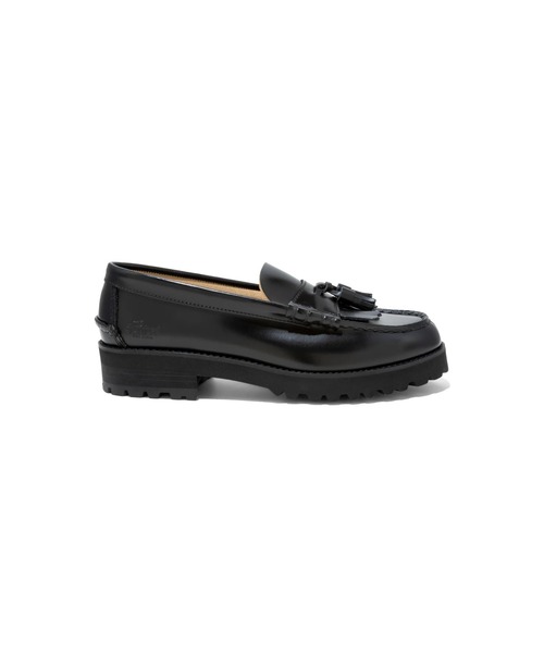 The Kenford Fineshoes（ケンフォードファインシューズ）の「TANK SOLE LOAFERS BLACK QUILT TASSEL（ローファー・メンズ・ブラック・25/25.5/26/26.5/27/28/27.5）」の4枚目の写真
