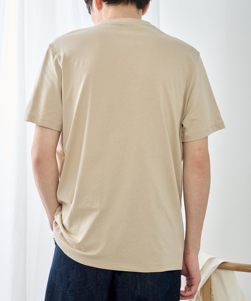 Calvin Klein(カルバン・クライン)の「【Calvin Klein】40BC840 Tシャツ(Tシャツ/カットソー・メンズ・ベージュ/オリーブ・XL/L/M/S)」の7枚目の写真