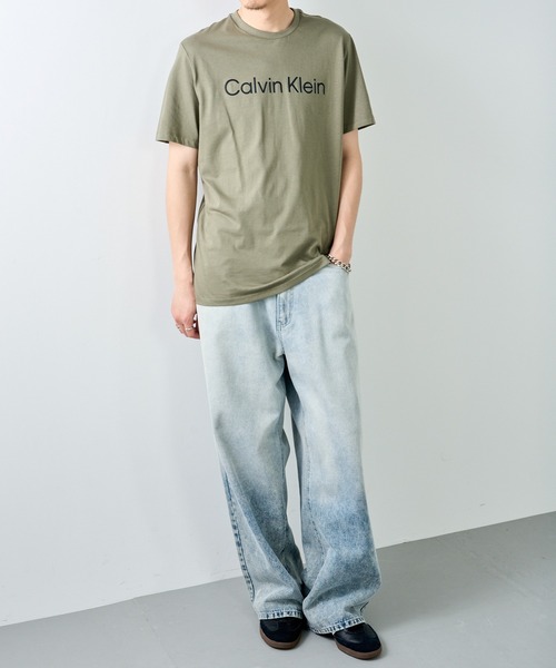 Calvin Klein(カルバン・クライン)の「【Calvin Klein】40BC840 Tシャツ(Tシャツ/カットソー・メンズ・ベージュ/オリーブ・XL/L/M/S)」の14枚目の写真