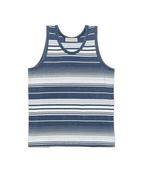 REMI RELIEF(レミレリーフ)の「【別注】REMI RELIEF / Tank Top Siripe(タンクトップ・メンズ・ブラック系その他4/インディゴブルー・SMALL/LARGE/X-LARGE/MEDIUM)」の9枚目の写真