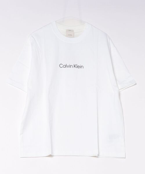 Calvin Klein(カルバン・クライン)の「Calvin Klein ロゴTシャツ(Tシャツ/カットソー・メンズ・ブラック/ネイビー/ホワイト・LARGE/MEDIUM/X-LARGE)」の2枚目の写真