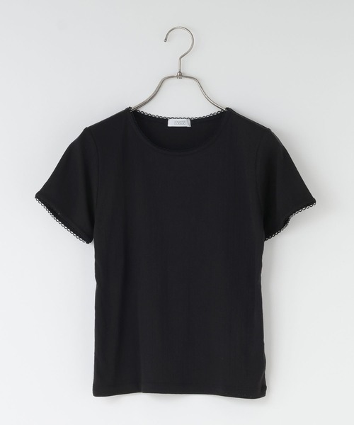 LOWRYS FARM(ローリーズファーム)の「パターンメッシュT 710514(Tシャツ/カットソー・レディース・ホワイト/ブラック/グレー・FREE)」の20枚目の写真