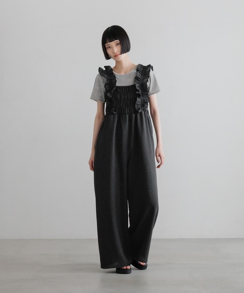 LOWRYS FARM(ローリーズファーム)の「パターンメッシュT 710514(Tシャツ/カットソー・レディース・ホワイト/ブラック/グレー・FREE)」の16枚目の写真