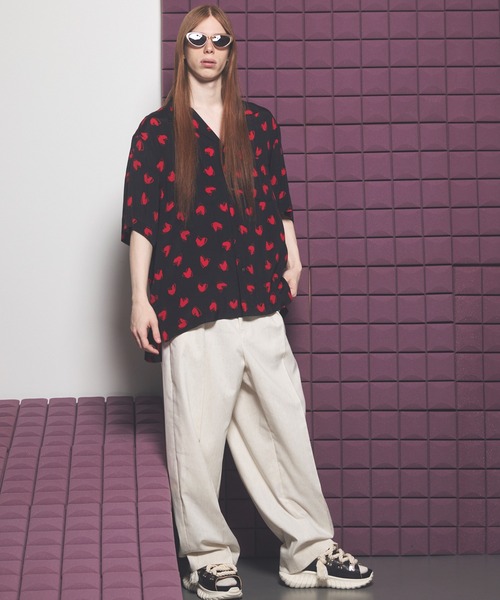 MAISON SPECIAL(メゾンスペシャル)の「《UNISEX》【Italian Dead Stock Fabric】Prime-Over Open Collar Various Patterns Short Sleeve Shirt/【イタリアンデッドストックファブリック】プライムオーバーオープンカラーヴェリアスパターンショートスリーブシャツ【MAISON SPECIAL/メゾンスペシャル】(シャツ/ブラウス・メンズ・その他1/その他5/その他3/その他2/その他4/その他6・0/1/2)」の12枚目の写真