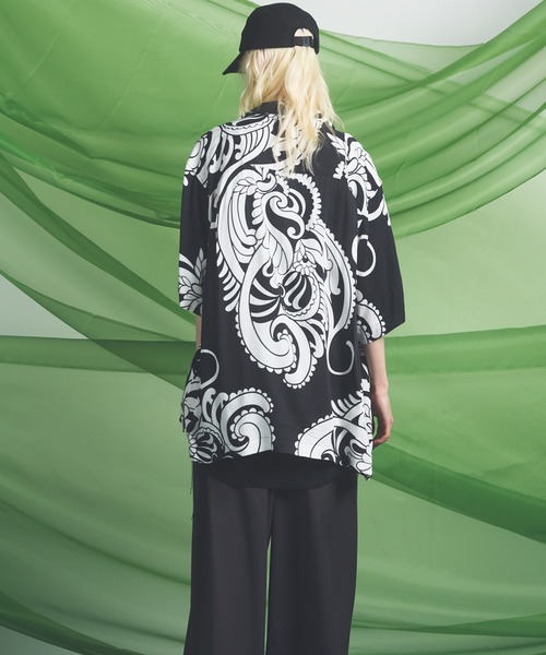 MAISON SPECIAL(メゾンスペシャル)の「《UNISEX》【Italian Dead Stock Fabric】Prime-Over Open Collar Various Patterns Short Sleeve Shirt/【イタリアンデッドストックファブリック】プライムオーバーオープンカラーヴェリアスパターンショートスリーブシャツ【MAISON SPECIAL/メゾンスペシャル】(シャツ/ブラウス・メンズ・その他1/その他5/その他3/その他2/その他4/その他6・0/1/2)」の21枚目の写真