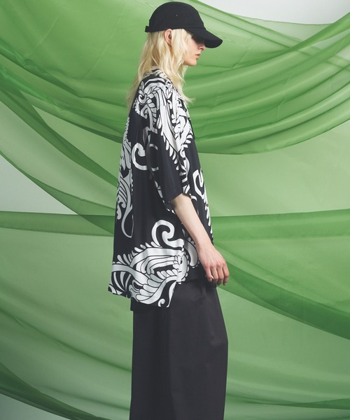 MAISON SPECIAL(メゾンスペシャル)の「《UNISEX》【Italian Dead Stock Fabric】Prime-Over Open Collar Various Patterns Short Sleeve Shirt/【イタリアンデッドストックファブリック】プライムオーバーオープンカラーヴェリアスパターンショートスリーブシャツ【MAISON SPECIAL/メゾンスペシャル】(シャツ/ブラウス・メンズ・その他1/その他5/その他3/その他2/その他4/その他6・0/1/2)」の20枚目の写真