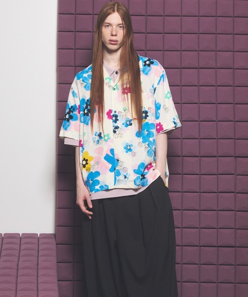 MAISON SPECIAL(メゾンスペシャル)の「《UNISEX》【Italian Dead Stock Fabric】Prime-Over Open Collar Various Patterns Short Sleeve Shirt/【イタリアンデッドストックファブリック】プライムオーバーオープンカラーヴェリアスパターンショートスリーブシャツ【MAISON SPECIAL/メゾンスペシャル】(シャツ/ブラウス・メンズ・その他1/その他5/その他3/その他2/その他4/その他6・0/1/2)」の22枚目の写真