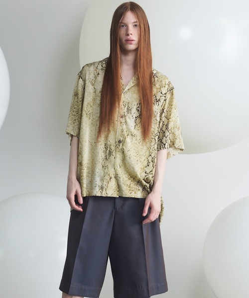 MAISON SPECIAL(メゾンスペシャル)の「《UNISEX》【Italian Dead Stock Fabric】Prime-Over Open Collar Various Patterns Short Sleeve Shirt/【イタリアンデッドストックファブリック】プライムオーバーオープンカラーヴェリアスパターンショートスリーブシャツ【MAISON SPECIAL/メゾンスペシャル】(シャツ/ブラウス・メンズ・その他1/その他5/その他3/その他2/その他4/その他6・0/1/2)」の16枚目の写真