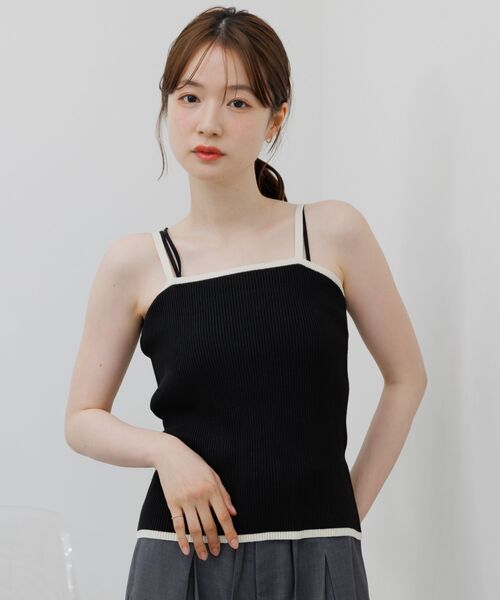 RETRO GIRL(レトロガール)の「【セットアイテム】金釦透かし編みニットセット(ニット/セーター・レディース・ブラック/オフホワイト/ブルー・FREE)」の7枚目の写真