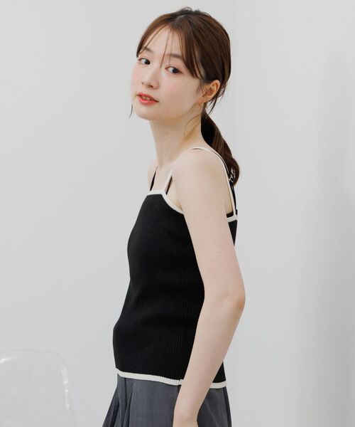 RETRO GIRL(レトロガール)の「【セットアイテム】金釦透かし編みニットセット(ニット/セーター・レディース・ブラック/オフホワイト/ブルー・FREE)」の8枚目の写真