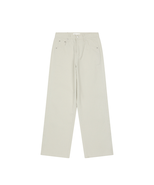 OHESHIO（オヘシオ）の「STRAIGHT COLOR COTTON PANTS, LIGHT BEIGE（その他パンツ・レディース・その他・1/2）」の7枚目の写真