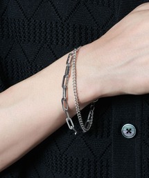 RAGEBLUE（レイジブルー）の「LAYERED CHAIN BRACELET/レイヤードチェーンブレスレット（ブレスレット）」