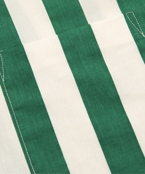 U:UME（ユーム）の「Dual Stripe Proportion Shirt（シャツ/ブラウス・メンズ・レッド/グリーン/ブルー・FREE）」の8枚目の写真