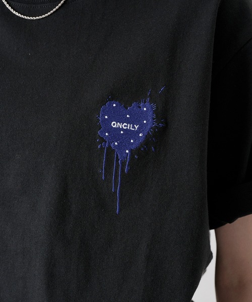 ONCILY(オンシェリー)の「26SS "DOT" HEART LOGO T-SHIRT / "ドット"ハートロゴTシャツ(Tシャツ/カットソー・メンズ・ブラック系その他2/ブラック/ブラック系その他/オフホワイト・LARGE/MEDIUM/SMALL)」の16枚目の写真