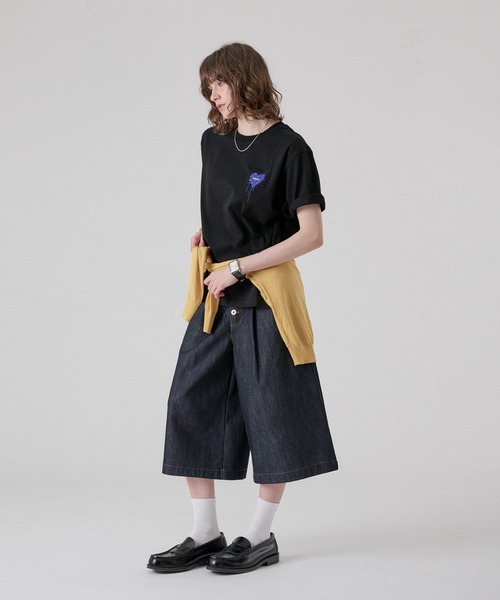 ONCILY(オンシェリー)の「26SS "DOT" HEART LOGO T-SHIRT / "ドット"ハートロゴTシャツ(Tシャツ/カットソー・メンズ・ブラック系その他2/ブラック/ブラック系その他/オフホワイト・LARGE/MEDIUM/SMALL)」の19枚目の写真