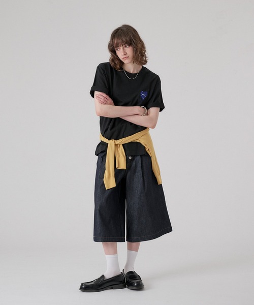 ONCILY(オンシェリー)の「26SS "DOT" HEART LOGO T-SHIRT / "ドット"ハートロゴTシャツ(Tシャツ/カットソー・メンズ・ブラック系その他2/ブラック/ブラック系その他/オフホワイト・LARGE/MEDIUM/SMALL)」の17枚目の写真