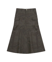 SY CARGO LONG SKIRT(CHARCOAL)