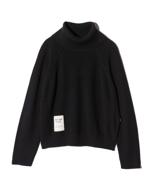 glamb(グラム)の「Raglan Turtle Neck Knit / ラグランタートルネックニット(ニット/セーター・メンズ・ブラック/ブラウン・M/L)」の3枚目の写真