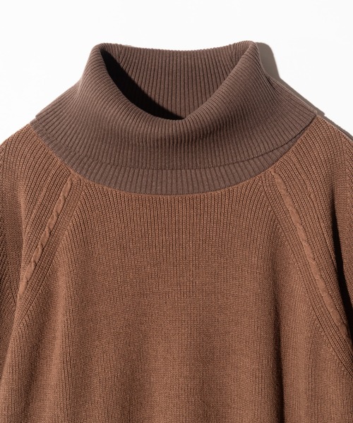 glamb(グラム)の「Raglan Turtle Neck Knit / ラグランタートルネックニット(ニット/セーター・メンズ・ブラック/ブラウン・M/L)」の11枚目の写真