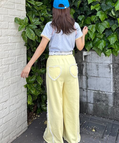 HELLO.SANFRANCISCO（ハローサンフランシスコ）の「【HELLO.SANFRANCISCO/ハローサンフランシスコ】ワッフルプリントTEE（Tシャツ/カットソー・レディース・アイボリー/サックスブルー/ピンク・ONE SIZE）」の19枚目の写真