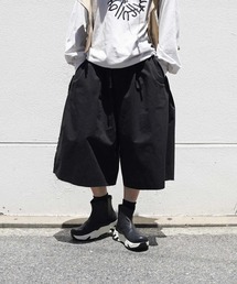my beautiful landlet | 【my beautiful landlet】 HIGH COUNT COTTON TWILL WIDE HALF PANTS(その他パンツ)