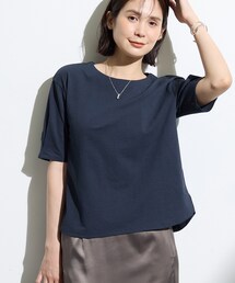 INDIVI | 【洗える/凹凸素材】デザインTシャツ(Tシャツ/カットソー)