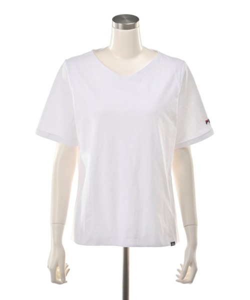 FILA(フィラ)の「FILA UV 透け感ガードプルオーバー(Tシャツ/カットソー・レディース・グレイッシュベージュ/オフホワイト/ブラック・MEDIUM/LARGE/LL/3L)」の5枚目の写真
