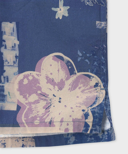 PS Paul Smith(ピーエスポールスミス)の「"Scrapbook Print" オープンカラーシャツ / 262301 695U(シャツ/ブラウス・メンズ・ネイビー/ホワイト/ライトグリーン・MEDIUM/SMALL/X-LARGE/LARGE)」の7枚目の写真