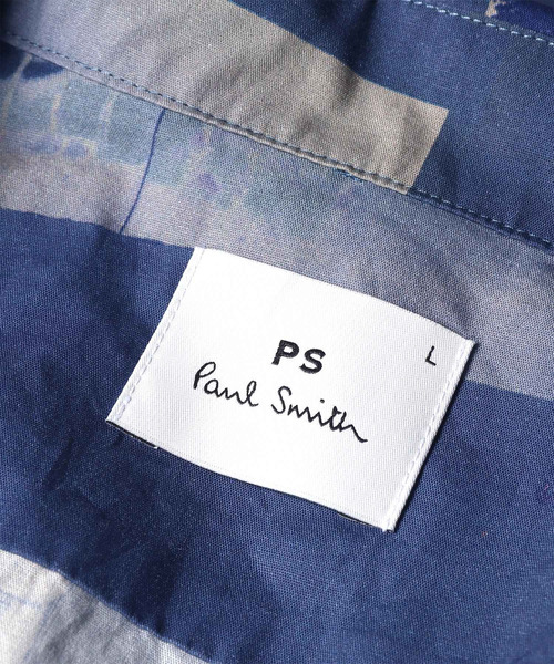 PS Paul Smith(ピーエスポールスミス)の「"Scrapbook Print" オープンカラーシャツ / 262301 695U(シャツ/ブラウス・メンズ・ネイビー/ホワイト/ライトグリーン・MEDIUM/SMALL/X-LARGE/LARGE)」の22枚目の写真