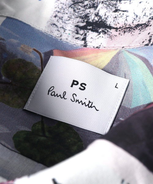 PS Paul Smith(ピーエスポールスミス)の「"Scrapbook Print" オープンカラーシャツ / 262301 695U(シャツ/ブラウス・メンズ・ネイビー/ホワイト/ライトグリーン・MEDIUM/SMALL/X-LARGE/LARGE)」の18枚目の写真