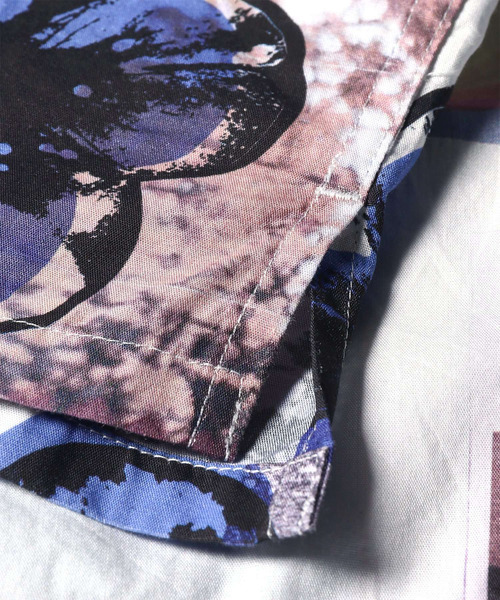 PS Paul Smith(ピーエスポールスミス)の「"Scrapbook Print" オープンカラーシャツ / 262301 695U(シャツ/ブラウス・メンズ・ネイビー/ホワイト/ライトグリーン・MEDIUM/SMALL/X-LARGE/LARGE)」の19枚目の写真