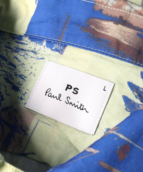 PS Paul Smith(ピーエスポールスミス)の「"Scrapbook Print" オープンカラーシャツ / 262301 695U(シャツ/ブラウス・メンズ・ネイビー/ホワイト/ライトグリーン・MEDIUM/SMALL/X-LARGE/LARGE)」の14枚目の写真