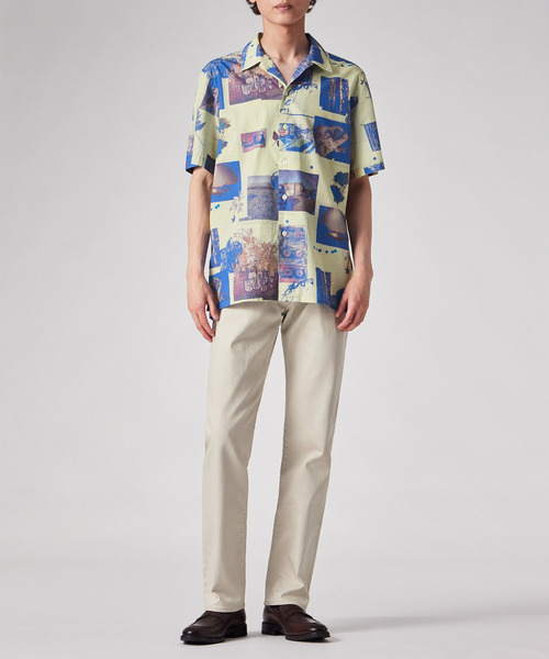 PS Paul Smith(ピーエスポールスミス)の「"Scrapbook Print" オープンカラーシャツ / 262301 695U(シャツ/ブラウス・メンズ・ネイビー/ホワイト/ライトグリーン・MEDIUM/SMALL/X-LARGE/LARGE)」の21枚目の写真