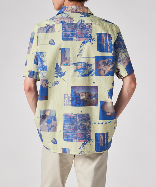 PS Paul Smith(ピーエスポールスミス)の「"Scrapbook Print" オープンカラーシャツ / 262301 695U(シャツ/ブラウス・メンズ・ネイビー/ホワイト/ライトグリーン・MEDIUM/SMALL/X-LARGE/LARGE)」の11枚目の写真