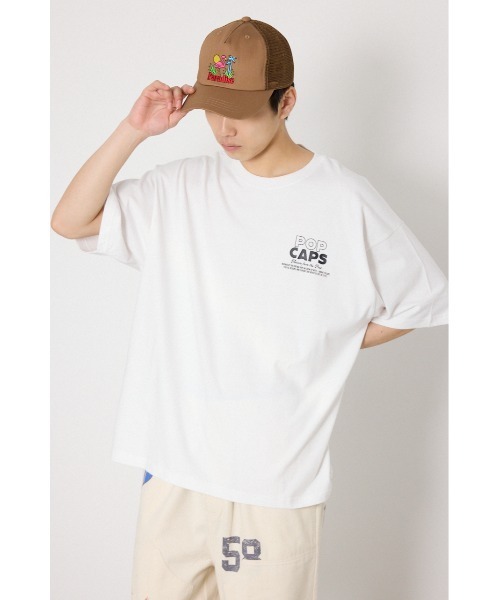 RODEO CROWNS WIDE BOWL(ロデオクラウンズワイドボウル)の「POP CAPS Tシャツ(Tシャツ/カットソー・メンズ・ホワイト/ブラック/ライトブルー・MEDIUM/LARGE)」の10枚目の写真