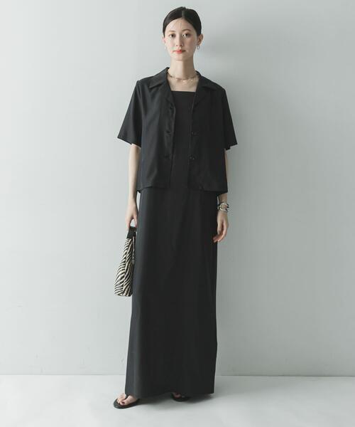 URBAN RESEARCH(アーバンリサーチ)の「『接触冷感』キュプラキャミワンピース(ワンピース・レディース・ブラック/ブラウン・38/36)」の9枚目の写真