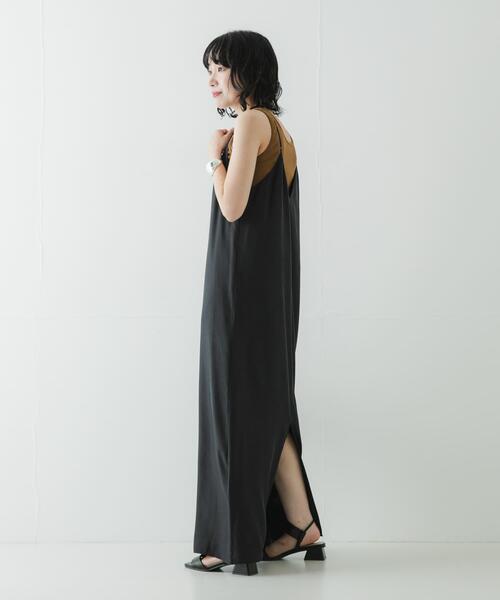 URBAN RESEARCH(アーバンリサーチ)の「『接触冷感』キュプラキャミワンピース(ワンピース・レディース・ブラック/ブラウン・38/36)」の10枚目の写真